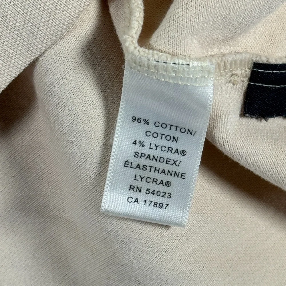 Banana Republic Fitted Polo‎ Shirt Mens XL Beige Stripe Comfort Classic Preppy